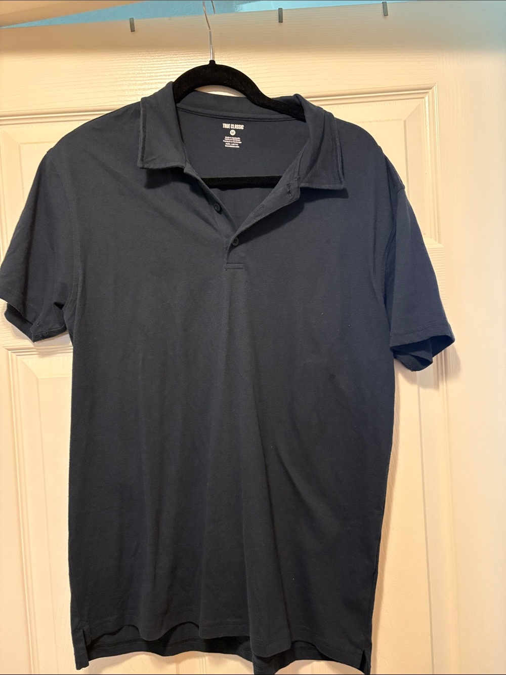 True Classic Men's Polo Shirt in Navy